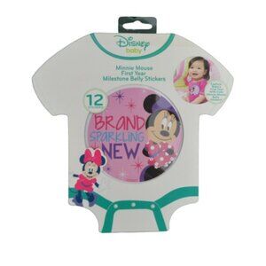 Disney Baby Minnie Mouse First Year Milestone Belly Stickers Baby Girl NEW
